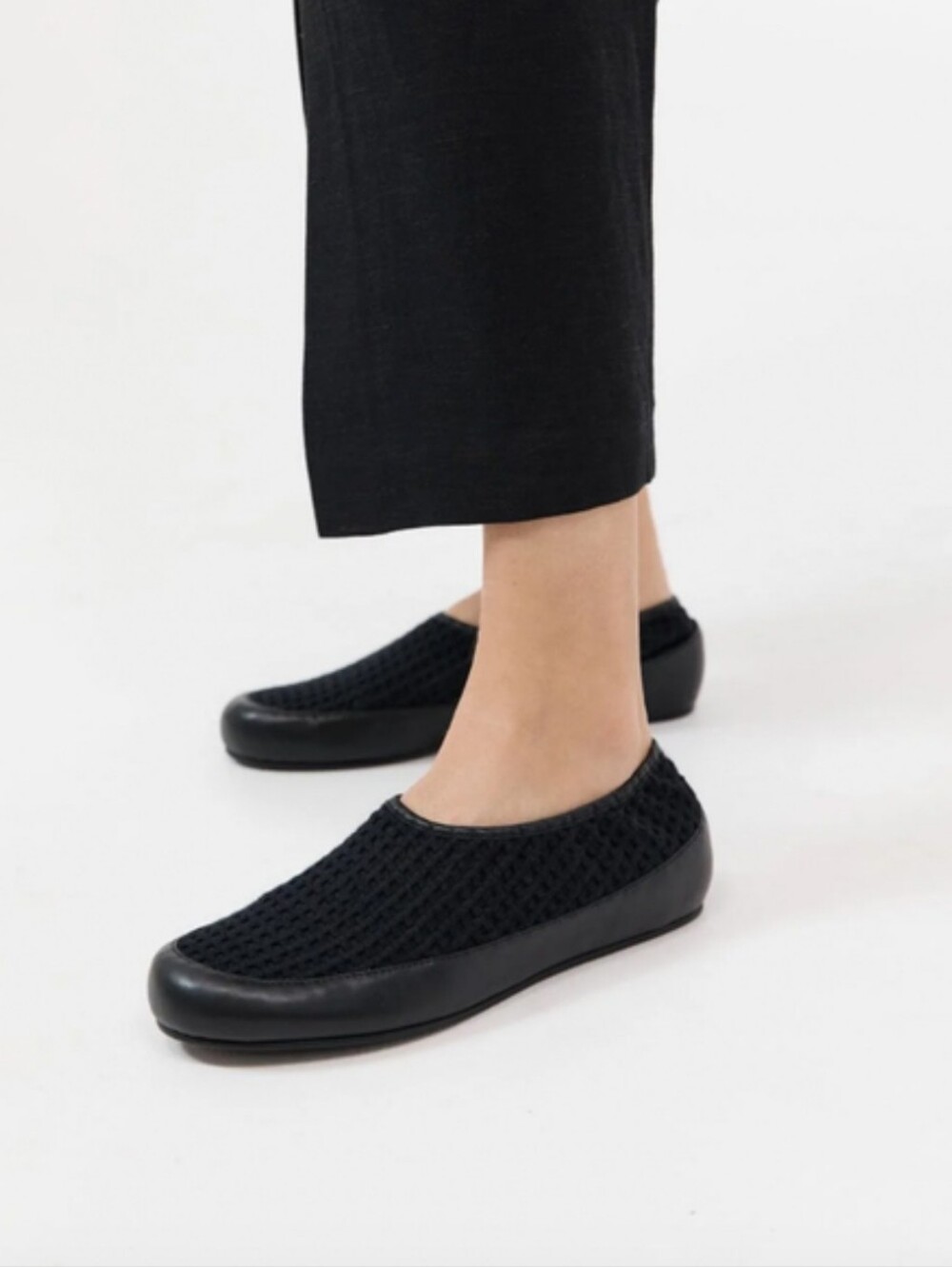St. Agni Cotton Grid Flat